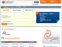Tablet Screenshot of jobpencil.com